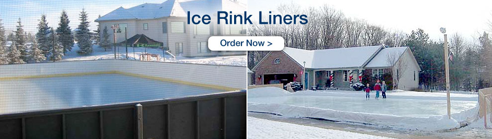High quality reinforced polyethylene ice rink liners in any shape or size. Ice Rink Liners - Order Now